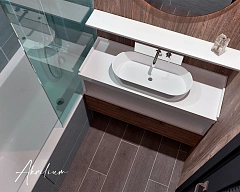 Столешница из искусственного акрилового камня Corian Designer white